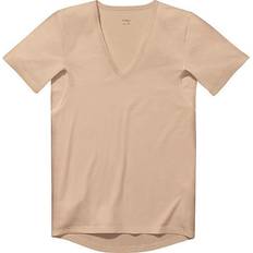Mey Dry Cotton Functional V-Neck Shirt - Beige