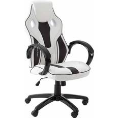 X-Rocker Padded Armrest Gaming Chairs X-Rocker Maverick Ergonomic Office Gaming Chair - White/Black