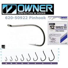 Owner Pin Bait & Drop Shot Hooks Needle Point Barbed Eyed Fishing (Hooksize 10-10 hooks)