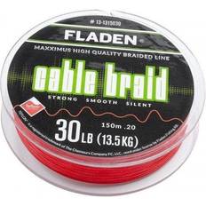 Fladen Fiskelinor Fladen Flätlina Maxximus Cable Braid Röd 0.10mm