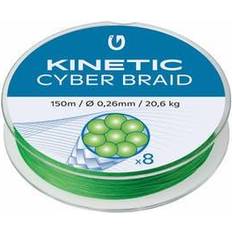 Kinetic Fiskelinor Kinetic 8 Braid 150m Fluo Green 0,20mm/15,0kg