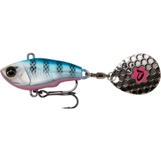 Savage Gear Poisson Nageur Fat Tail Spin 8cm Couleur Blue Silver Pink, Poids 24g, Taille 8cm