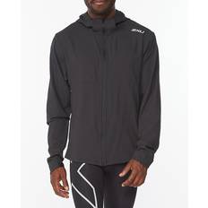 Sølv - Træningstøj Overtøj 2XU Men's Aero Jacket Rhubarb/Midnight