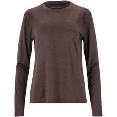 Endurance Maje Melange L/S T-shirt Women - Black Bean