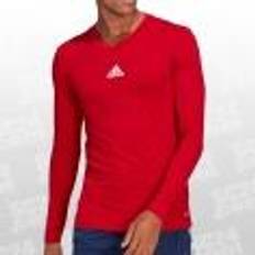 Herren - Rot T-Shirts Adidas Team Base Longsleeve Tee rot