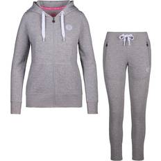 Blanc - Femme Combinaisons Dalila Basic Survêtement Femmes - Gris Clair