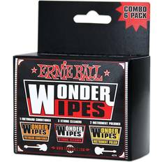 String Cleaner Care Products Ernie Ball Wonder Wipes 6 Combo Pack Fretboard Conditioner