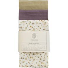 Lila Stoffwindeln by KlipKlap Muslin Cloth Poetic Garden Honey/Lavender/Dark Sand 3-pack