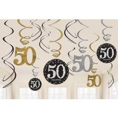 Goud Spiralen Amscan Hangdecoratie Swirl 50