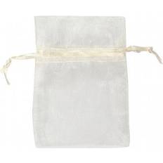 Creativ Company Organzapose, str. 7x10 cm, råhvid, 10 stk. 1 pk