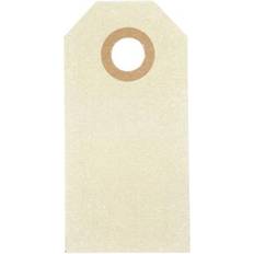 Beige Gavemærker Creotime etiketter beige 3 x 6 cm kartong 1000 bitar