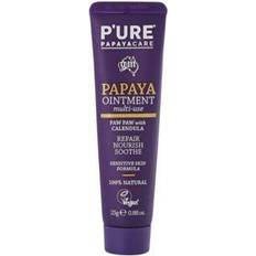 Cuidado de la piel P'URE PAPAYA CARE Papaya & Calendula Ointment for Dry Sensitive Skin Shea Butter, PawPaw, Macadamia & Jojoba Oils Vegan, Natural & Cruelty Free 25g