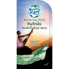 Earth Kiss Miracle Clay Facial Hydrate Bamboo Sheet Mask 27g