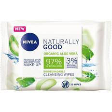 Nivea Dry Skin Facial Cleansing Nivea Naturally Good Organic Aloe Vera Cleansing Wipes 25 Pack wilko