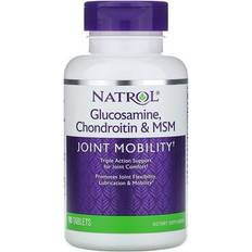 Chondroitin kosttilskud Natrol GLUCOSAMINE, CHONDROITIN & MSM 90 stk 90 stk