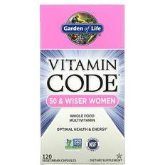 E vitamin kapslar Garden of Life Vitamin Code 50 and Wiser Woman Multivitamin 120 kapslar