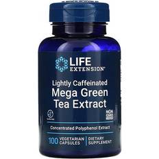 Life Extension Mega Green Tea Extract Lightly Caffeinated with 98 Polyphenols 725 mg. 100 Vegetarian Capsules