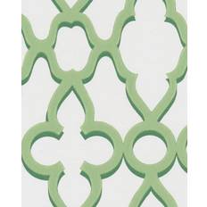 Cole & Son Treillage Wallpaper Pearwood Collection Leaf Green on Chalk 116/6022 Roll