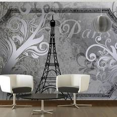 Tapeter Arkiio Fototapet Vintage Paris Silver 150x105 Fås i flere størrelser