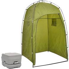 Campingtoilet vidaXL Transportabelt campingtoilet med telt 10 10 l