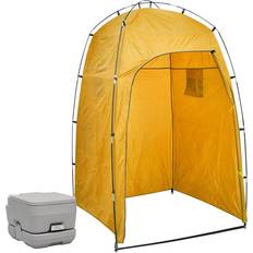 Campingtoilet vidaXL Transportabelt campingtoilet med telt 10 10 l