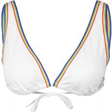 Polyester Bikinioberteile Calvin Klein Pride Triangle Bikini Top - White