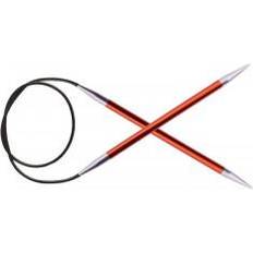 Knitpro Zing Agujas de Tejer 80 cm x 2,5 mm Metal Rojo 2,5