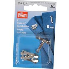 Spenner Prym Trouser Small Hook and Bar, 9mm, White