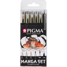 Micron kuglepen Sakura Manga Tool Pigma Micron Black 6-set