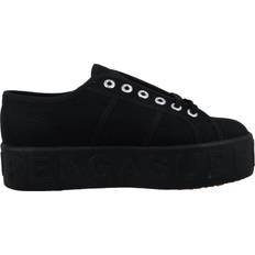 Superga 2790 Shiny Printed Platform W - Black