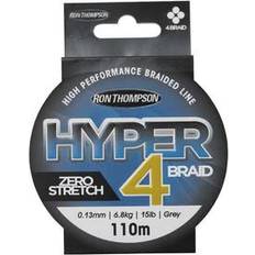Ron Thompson Fiskelinor Ron Thompson R.T. Hyper 4-Braid 110m 0.15mm 8.1kg Grå