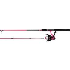 Fiskestænger 10 fod Ifish X-Wand 6 Fod 5-20g Spinnesæt til børn 2-delt Pink