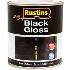 Black gloss paint Rustins Quick Dry Black Gloss Wood Paint 0.25L