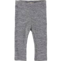 MarMar Copenhagen Leg Wool Pointelle Leggings - Grey Melange (101-661-07-0602)