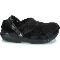 Synthetic Outdoor Slippers Crocs Classic Fur Sure - Black