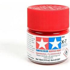 Rojo Pinturas acrílicas Tamiya Acrylic Mini X-7 Red 10ml