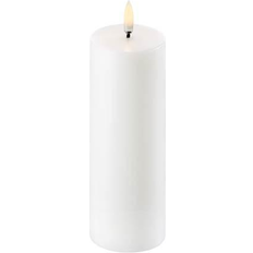 Uyuni Kerze Pillar 5.8 x 15 cm Weiß Vela LED 15cm
