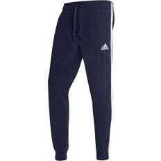 Adidas Essentials Fleece Fitted 3-Stripes Joggers - Blue Mele