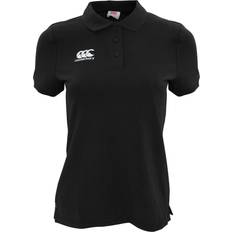 Canterbury Women's Waimak Short Sleeve Pique Polo Shirt - Black