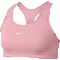 Nike Swoosh 1-Piece Pad Sports Bra - Pink Glaze/White