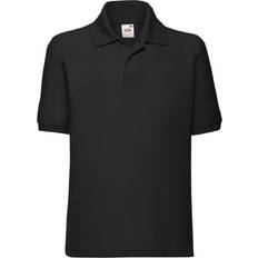 Fruit of the Loom Kid's 65/35 Pique Polo Shirt - Black