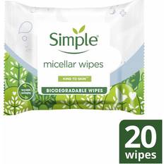 Simple Facial Cleansing Simple Biodegradable Micellar Cleansing Wipes