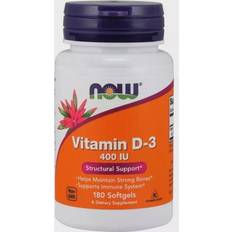 Vitamin d3 now Now Foods D3-vitamin 400 IE 180 Bløde Kapsler