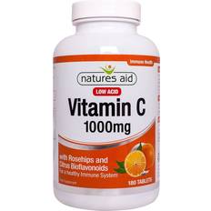 Vitamins & Supplements Natures Aid Vitamin C Low Acid 1000mg 180 Tablets 180 pcs