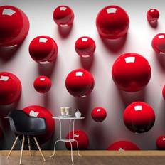 Tapeter Arkiio Fototapet Red Balls 350x245 Fås i flere størrelser