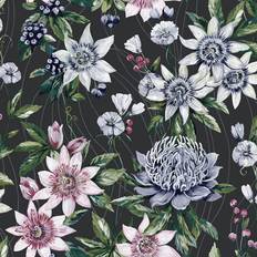 Holden Amazonia Passiflora Black Wallpaper 91324