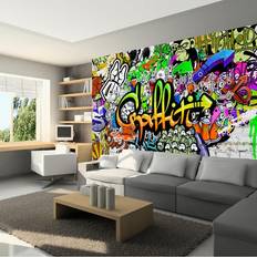 Tapeter Arkiio Canvastavle Graffiti på væggen 150x105 Fås i flere størrelser