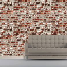 Tegelsten Muriva DUTCH WALLCOVERINGS Tapet tegelsten röd