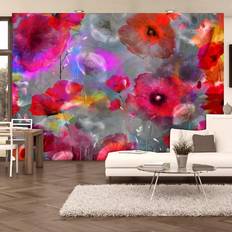 Tapeter Arkiio ARTGEIST fototapet Painted Poppies, farverige blomster (flere størrelser) 150x105