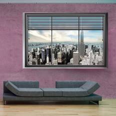 Tapeter Arkiio Fototapet New York Window II 150x105 Fås i flere størrelser